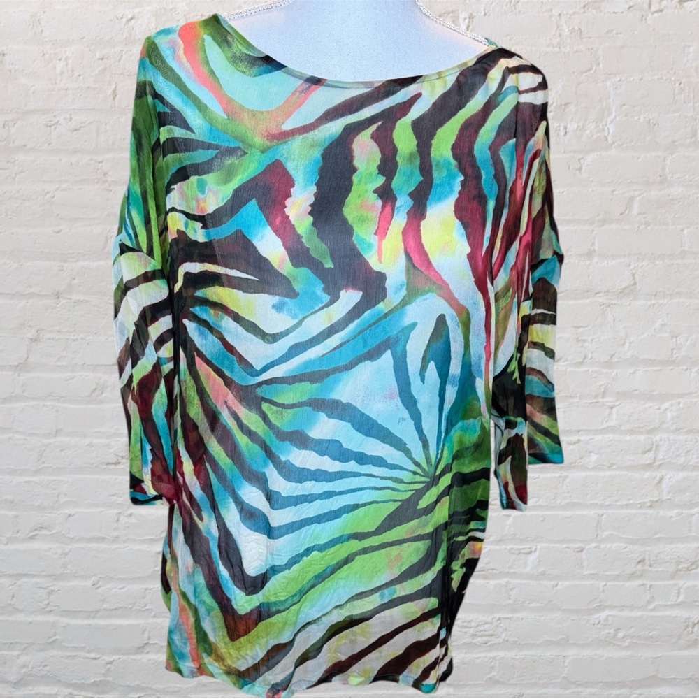 Tommy Bahama Green and Blue top or cover up